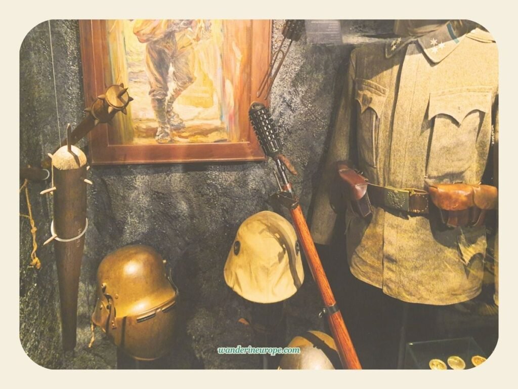 Museum of Military History Vienna Guide: Expectations & Tips 50 The weapons and clothes of a modern soldier, Museum of Military History, Vienna, Austria