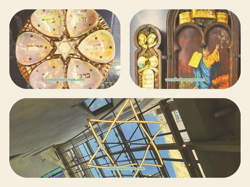 Collections and exhibits inside the Jewish Museum of the City of Vienna, Austria