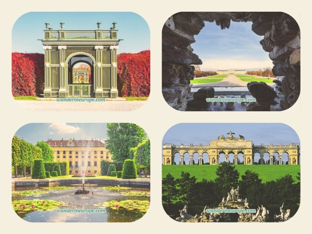 10 Architectural Marvels in Vienna + Tips for Your Visit 7 Different parts of Schonbrunn Palace, an architectural marvel in Vienna, Austria