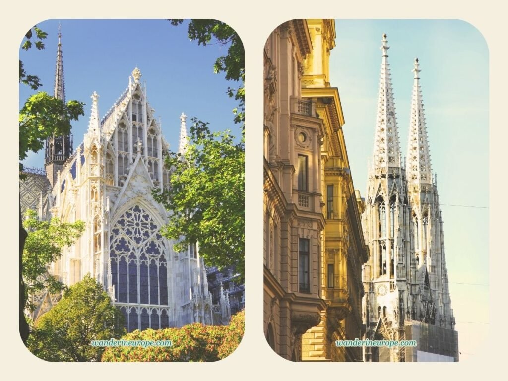 10 Architectural Marvels in Vienna + Tips for Your Visit 34 Different view of Votivkirche from the streets of Vienna, one of the beautiful landmarks in Vienna, Austria