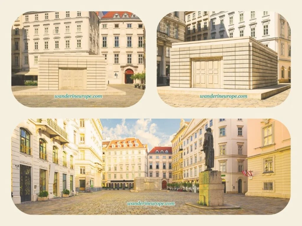 Holocaust Memorial in Old Town Vienna, Austria