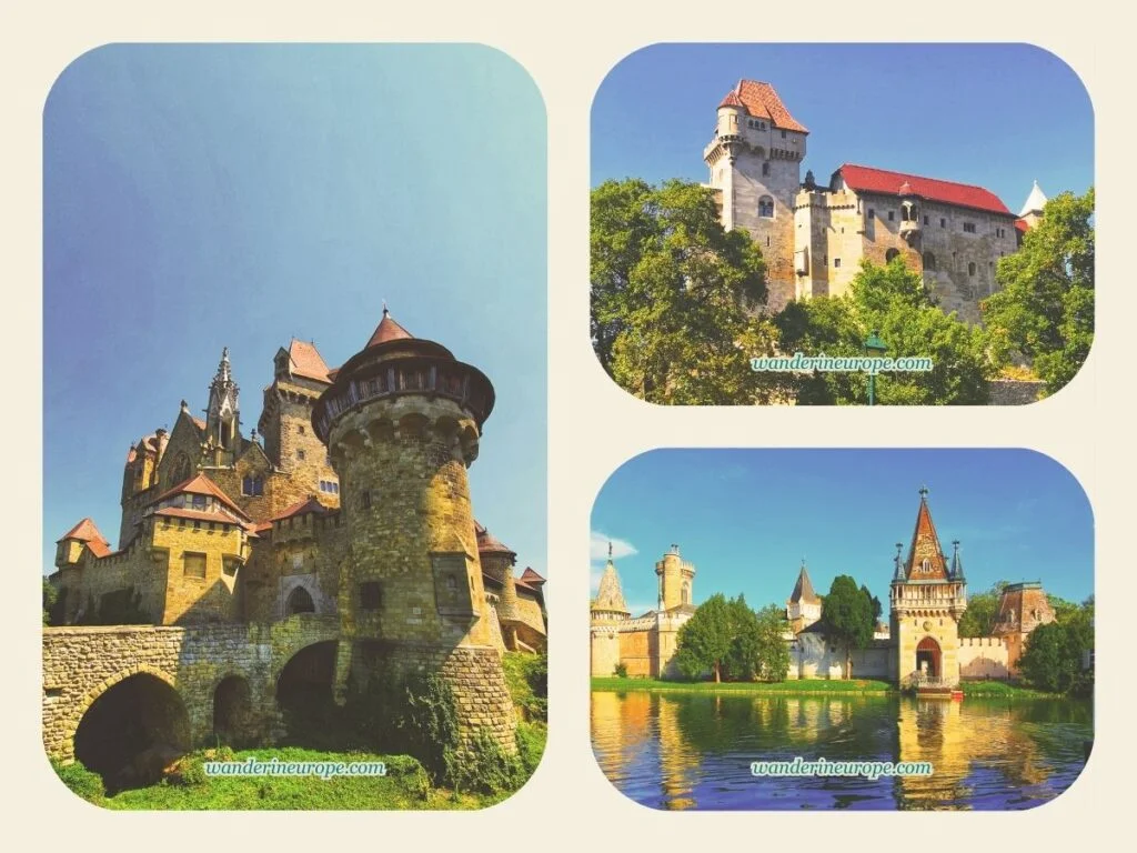 Kreuzenstein, Liechtenstein, and Franzensburg — Beautiful castles near Vienna, Austria