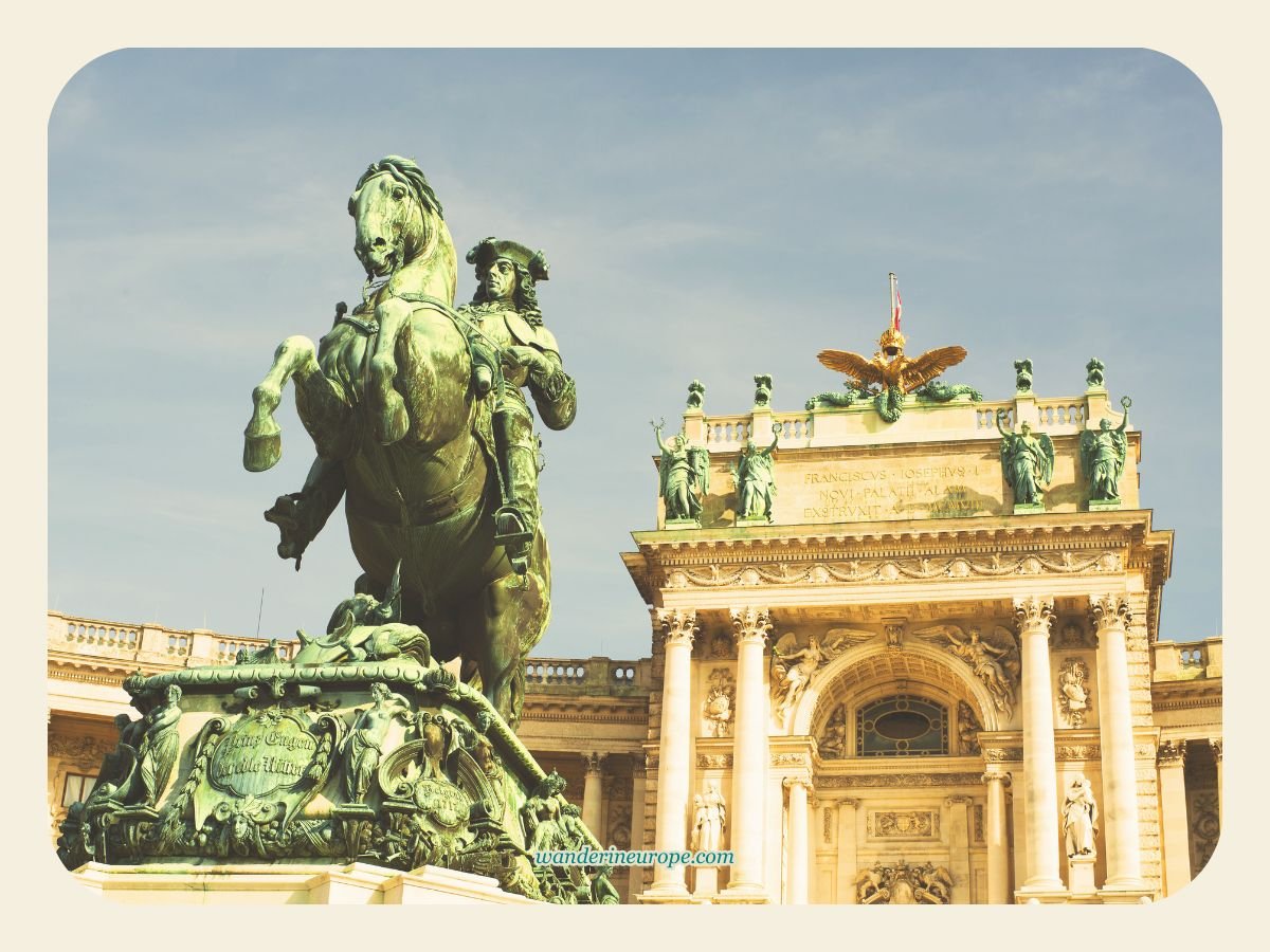 Vienna 46 Heldenplatz and Hofburg — this is where you go after Volksgarten in Vienna, Austria