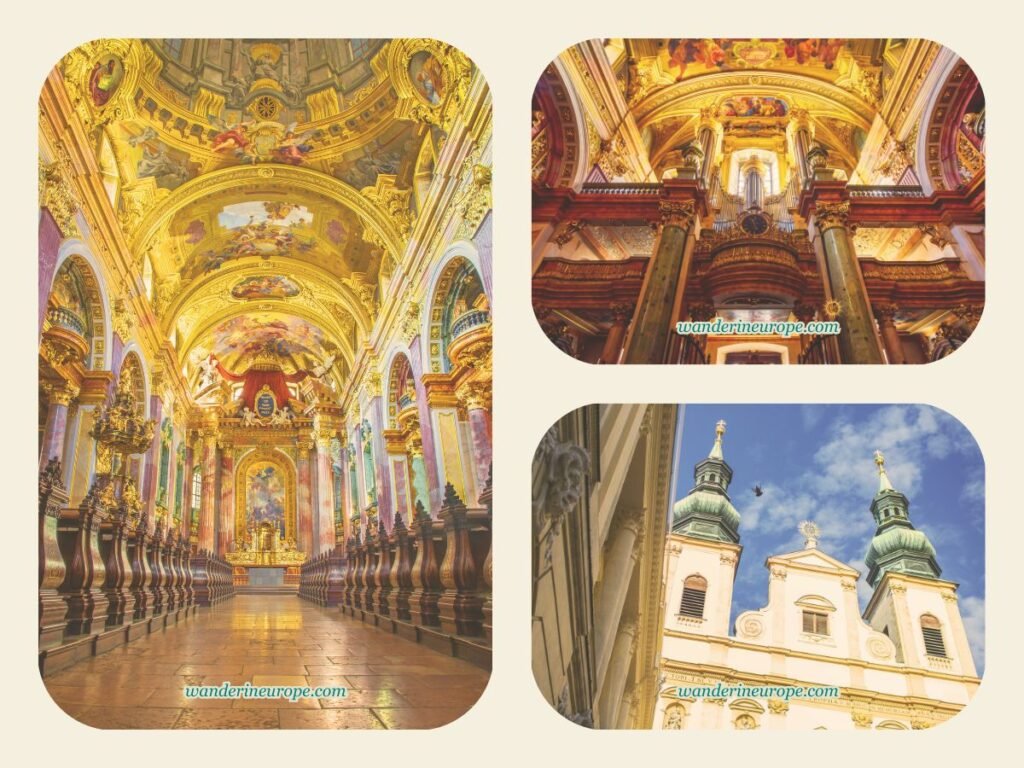 20 Beautiful Places in Vienna You Can Visit for FREE 45 Interiors and exteriors of Jesuitenkirche, a stunning place free to visit in Vienna, Austria