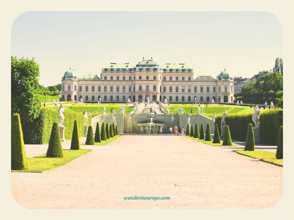 Vienna One-Day Budget Itinerary: Sightseeing Top Attractions 40 The Upper Belvedere Palace from the Baroque Garden, Vienna, Austria
