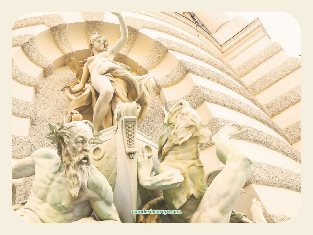 Vienna One-Day Budget Itinerary: Sightseeing Top Attractions 16 The beautiful sculptures adorning the facade of Hofburg's Saint Michael's Wing in Vienna, Austria