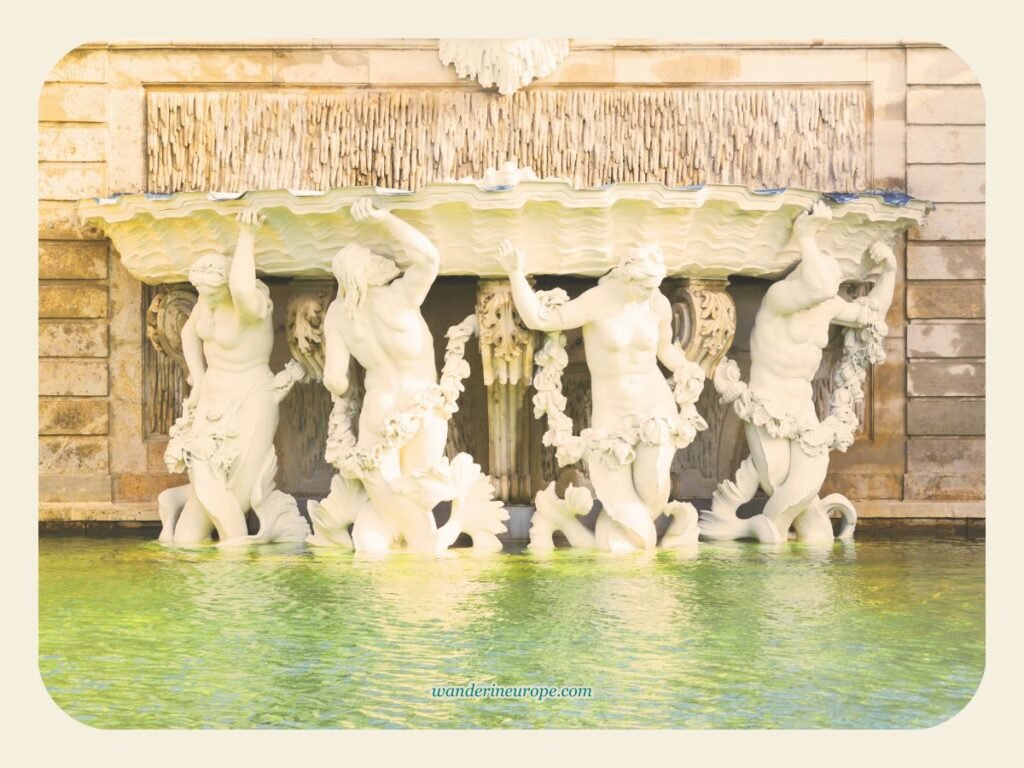 Vienna One-Day Budget Itinerary: Sightseeing Top Attractions 41 The details of the fountains in the Baroque Garden of Belvedere Palace, Vienna, Austria
