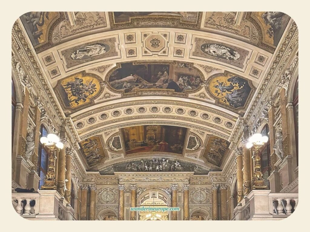 Vienna’s Interiors: A Wanderer’s Guide to Must-See Artworks 48 The frescoes on the ceiling of Burgtheater in Vienna, Austria