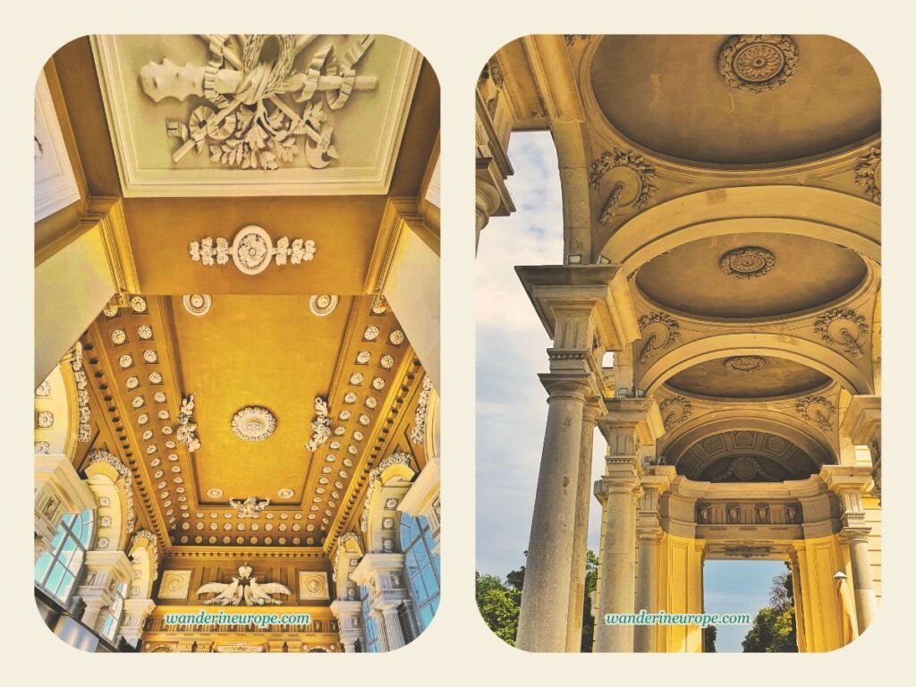 Vienna One-Day Budget Itinerary: Sightseeing Top Attractions 35 The interiors and exteriors of Gloriette, Vienna, Austria