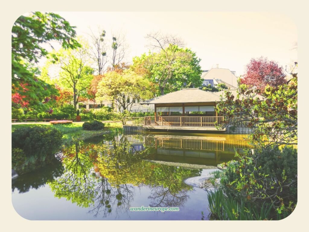 20 Beautiful Places in Vienna You Can Visit for FREE 26 The japanese tea house in Setagaya Park, a beautiful place to visit in Vienna, Austria