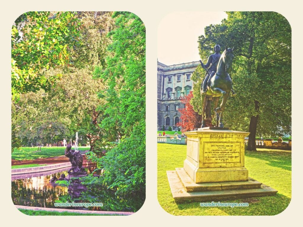 20 Beautiful Places in Vienna You Can Visit for FREE 15 The pond and statues in Burggarten, a free to visit place in Vienna, Austria