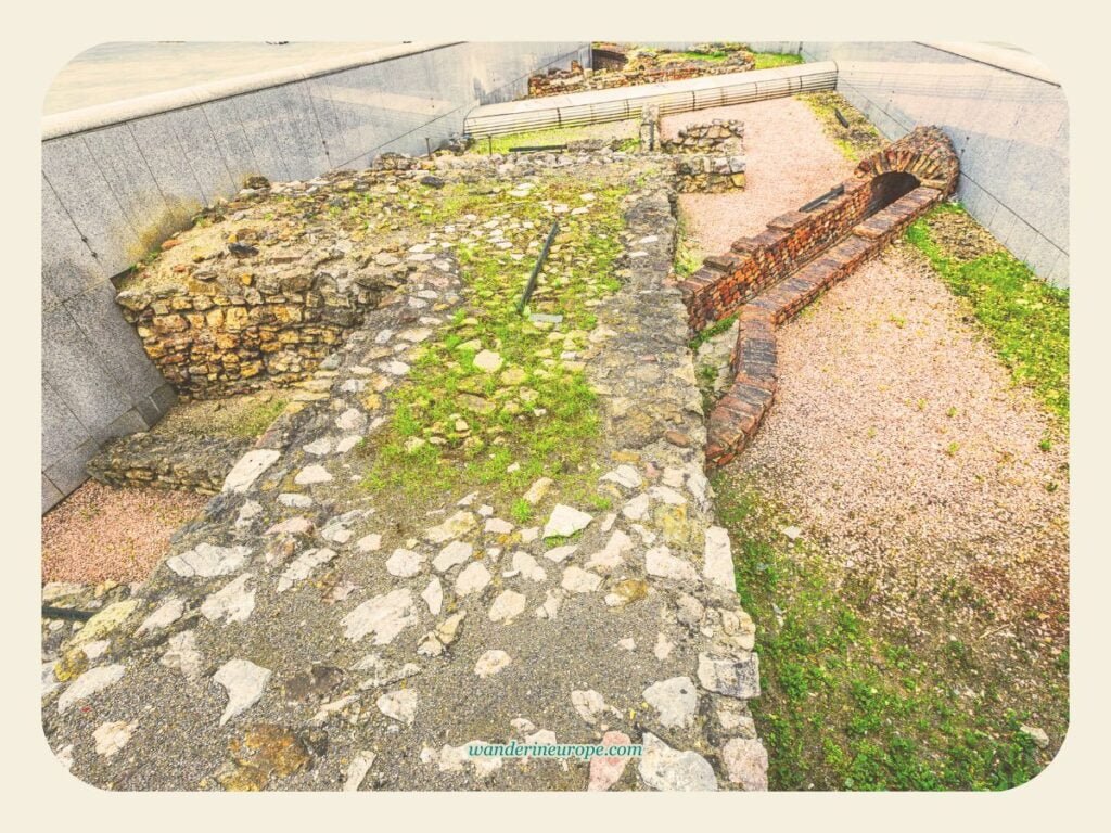 Vienna One-Day Budget Itinerary: Sightseeing Top Attractions 17 The ruins dating back to the roman times in Michaelerplatz in Vienna, Austria