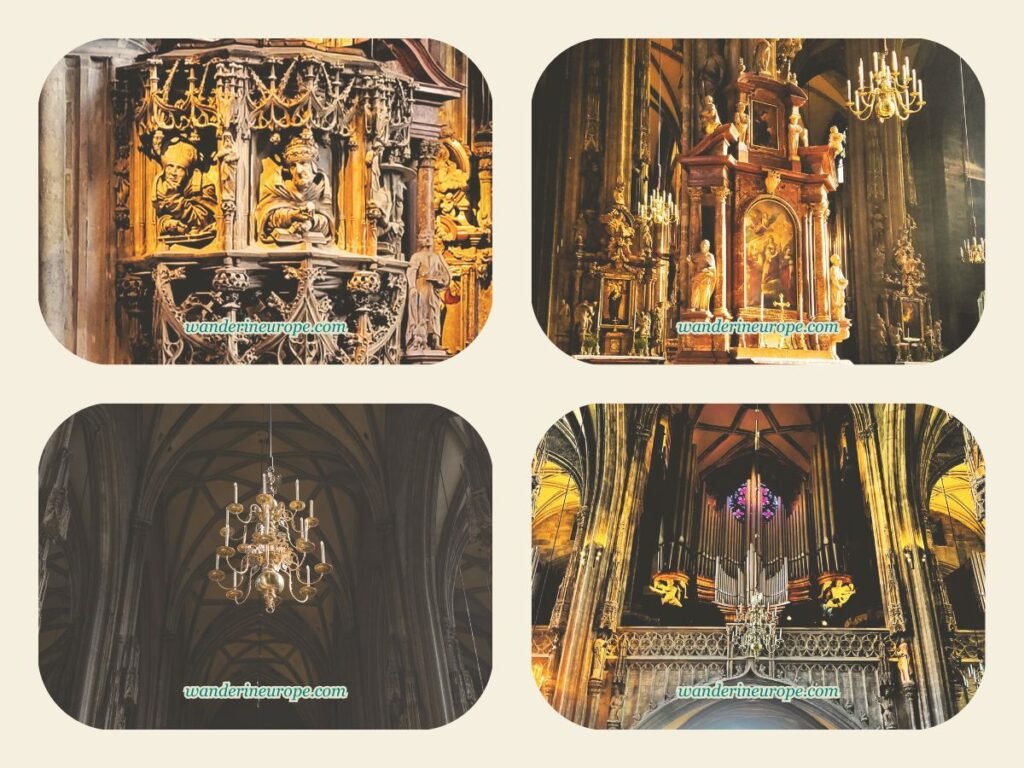 2-Day Vienna Itinerary: Visiting the Highlights & Viewpoints 37 Check out the pulpit and the overlay Baroque elements of Stephansdom when you take a self-guided or guided tour of the church, fourth destination — day 2 of 2 in Vienna, Austria