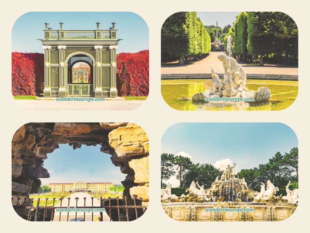 2-Day Vienna Itinerary: Visiting the Highlights & Viewpoints 42 Privy gardens, Neptune fountain, and Eastern Naiad fountain — some of the picture-perfect scenes in Schonbrunn Palace garden, fifth destination — day 2 of 2 in Vienna, Austria