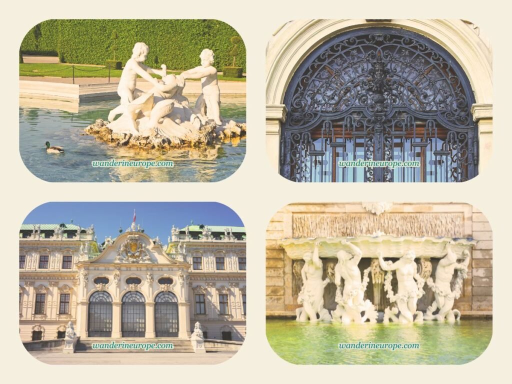 2-Day Vienna Itinerary: Visiting the Highlights & Viewpoints 5 Some picture-perfect scenes one can find when wandering outside the palaces of Belvedere, first destination — day 1 of 2 in Vienna, Austria