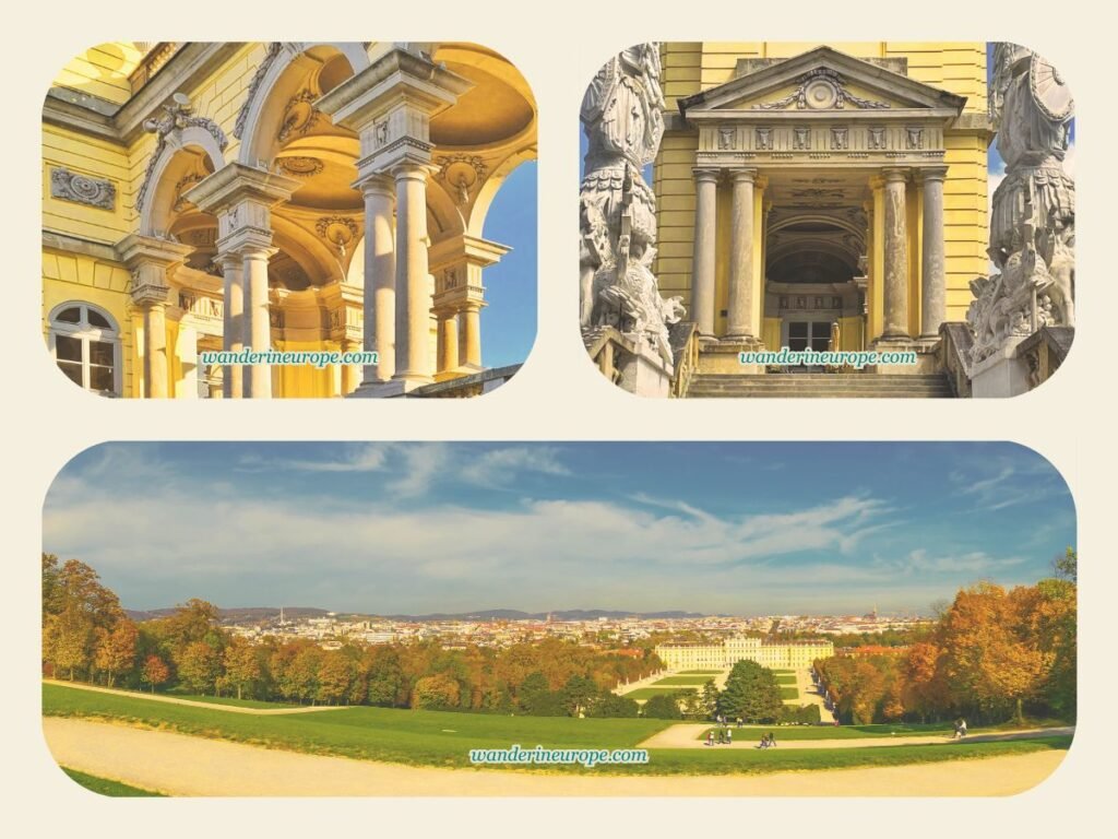 2-Day Vienna Itinerary: Visiting the Highlights & Viewpoints 45 The picturesque scenes you can find in Gloriette, arcades, staircase, and the panoramic views, sixth destination — day 2 of 2 in Vienna, Austria