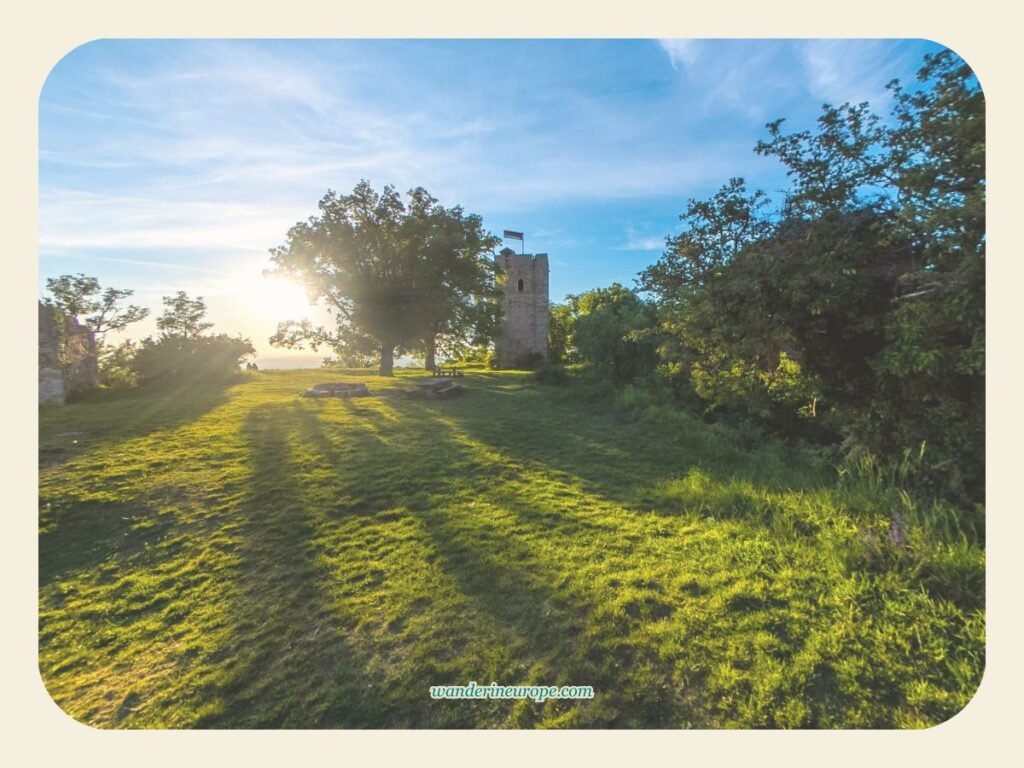 Breathtaking Natural Attractions Near Lichtenstein Castle 3 A sunrise view of the tower at Ruine Achalm, Pfullingen, Germany