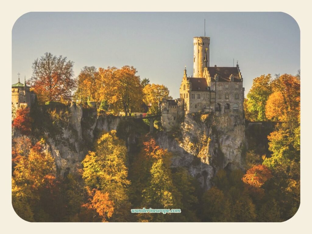 Autumn in Lichtenstein Castle, Germany