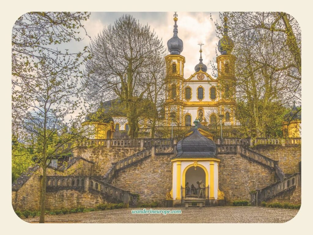 5 Beautiful Churches to See in Würzburg on Your Trip 4 The frontyard of Kappele Sanctuary in Wurzburg, Germany,