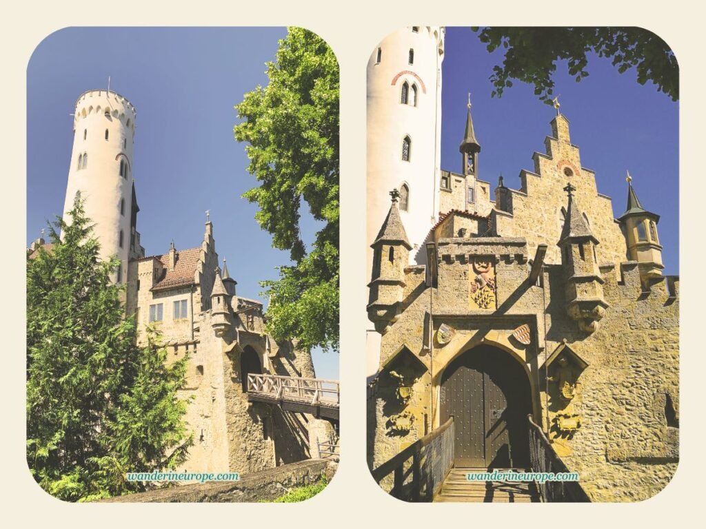 The main castle of Lichtenstein Castle, Germany