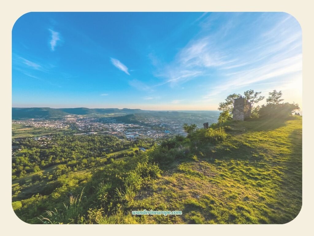 Breathtaking Natural Attractions Near Lichtenstein Castle 4 View of the town from Ruine Achalm, Pfullingen, Germany