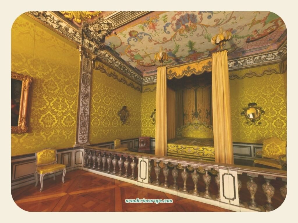 10 Beautiful Places in Munich for First-Timers and Explorers 91 A gorgeous bedroom in Neues Schloss Schleissheim, Munich, Germany