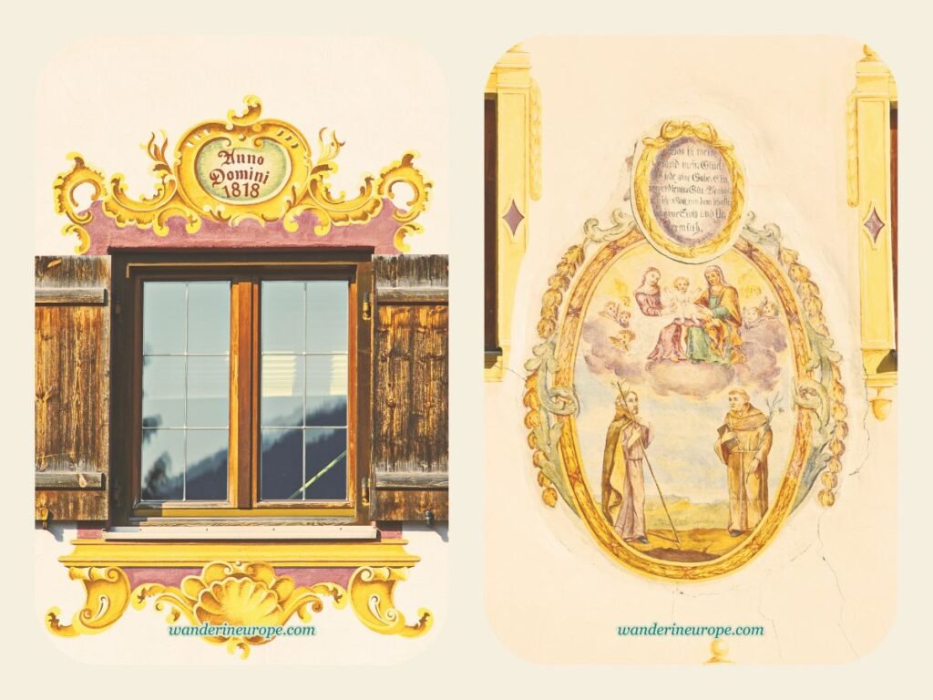 Lüftlmalerei in Oberammergau: The Fusion of Art and Culture 15 Anno Domini 1818 and the Holy Family Lüftlmalerei in Oberammergau, Germany