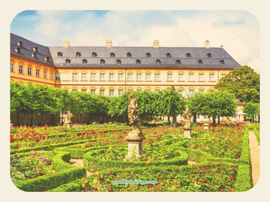 Exploring Old Town Bamberg: Must-See Sights and Experiences 12 Beautiful sculptures in the Rose Garden of Neue Residenz, Bamberg, Germany
