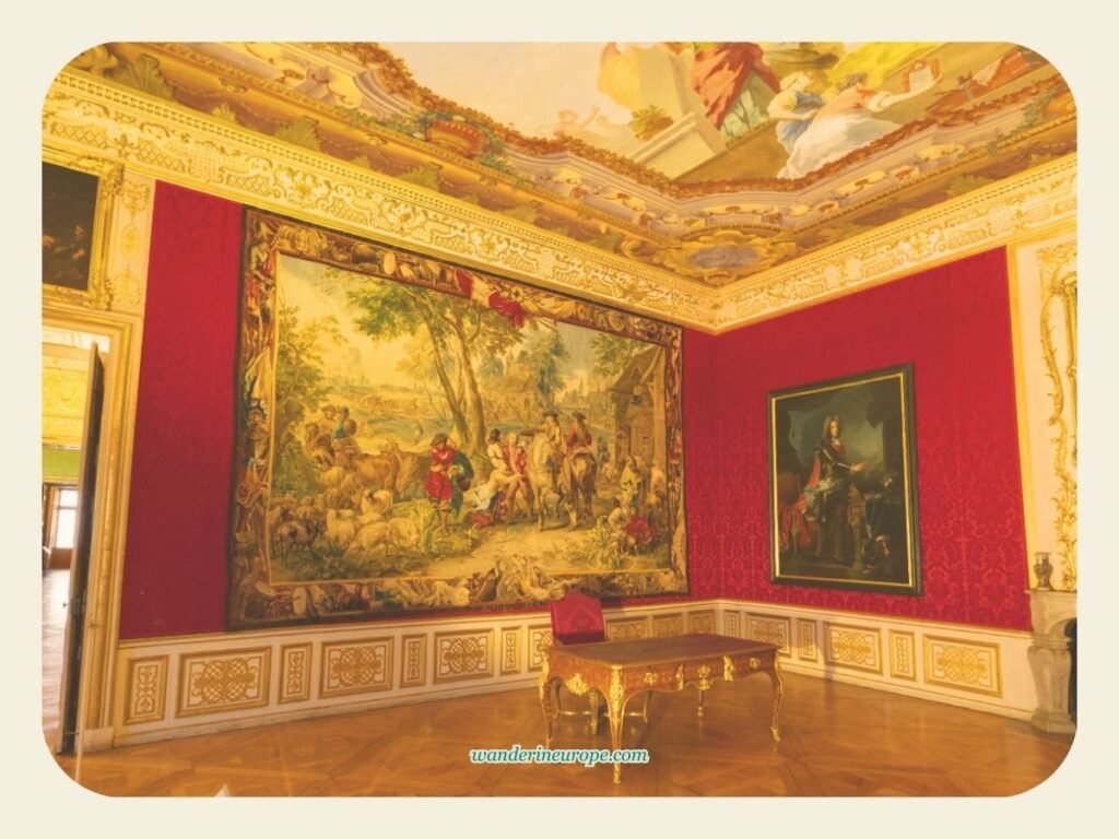 10 Beautiful Places in Munich for First-Timers and Explorers 96 Beautiful tapestry inside Neues Schloss Schleissheim, Munich, Germany