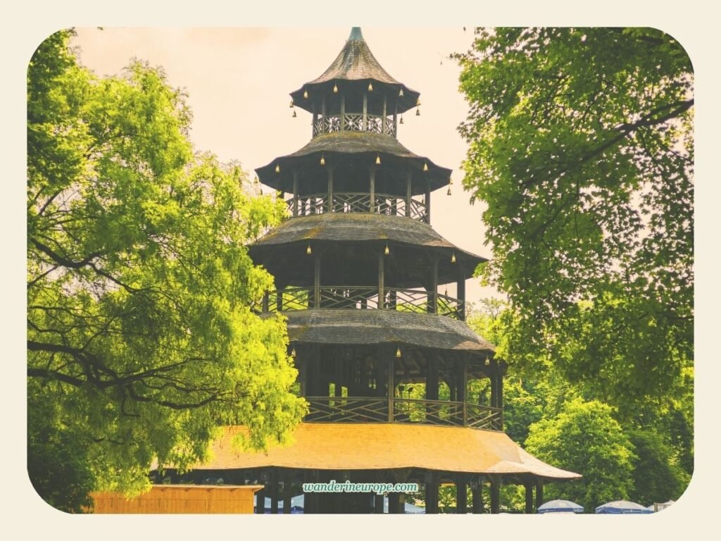 Chinese Pagoda, English Garden, Munich, Germany