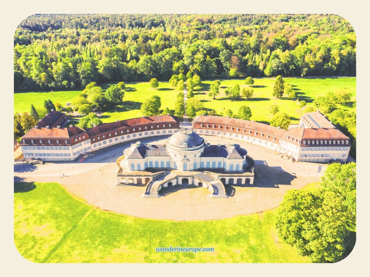Visit Schloss Solitude: Stuttgart’s Most Picturesque Spot 2 Closer view from above of Castle Solitude Castle Solitude, Stuttgart, Germany