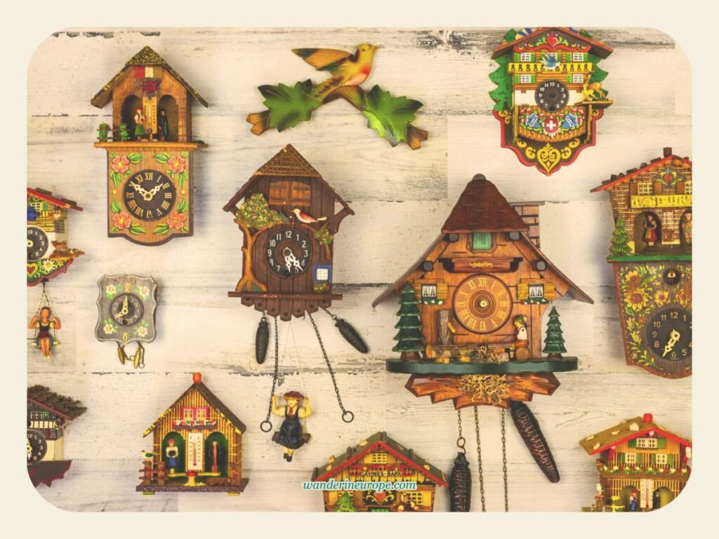 Cute cuckoo clocks in the Black Forest, Germany