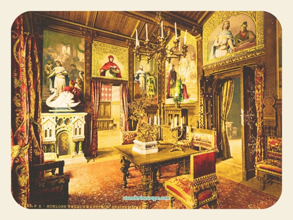 A Quick Summary: Neuschwanstein Castle Tour Expectations 3 Dining Room, Neuschwanstein Castle, Schwangau, Germany