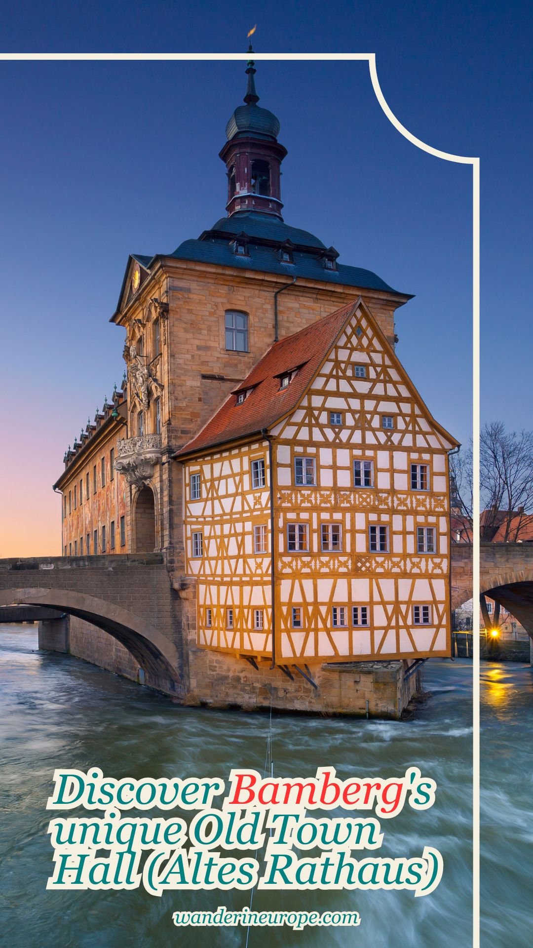Discover Bamberg's unique Old Town Hall (Altes Rathaus) 16 Discover Bamberg's unique Old Town Hall (Altes Rathaus), Pinterest Pin