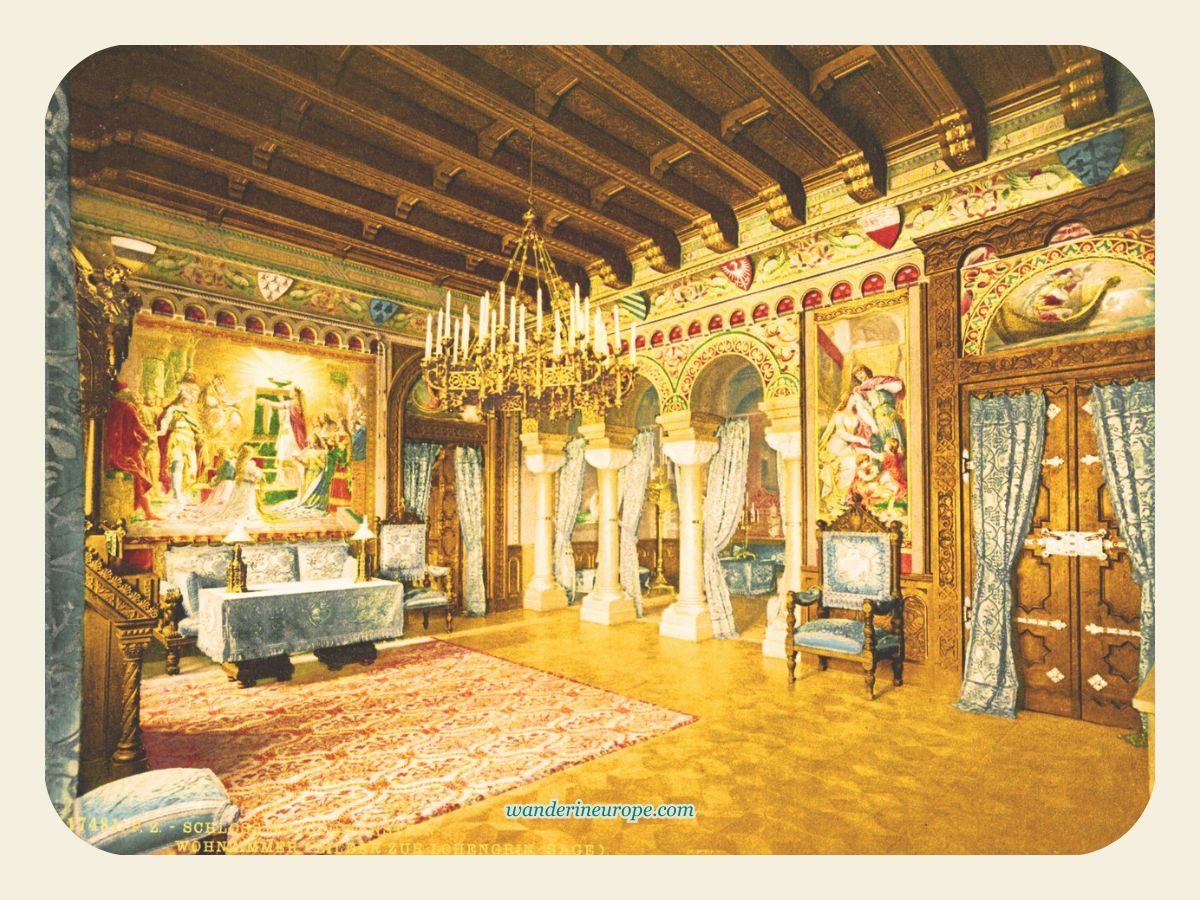 Upper Bavaria 41 Drawing Room, Neuschwanstein Castle, Schwangau, Germany