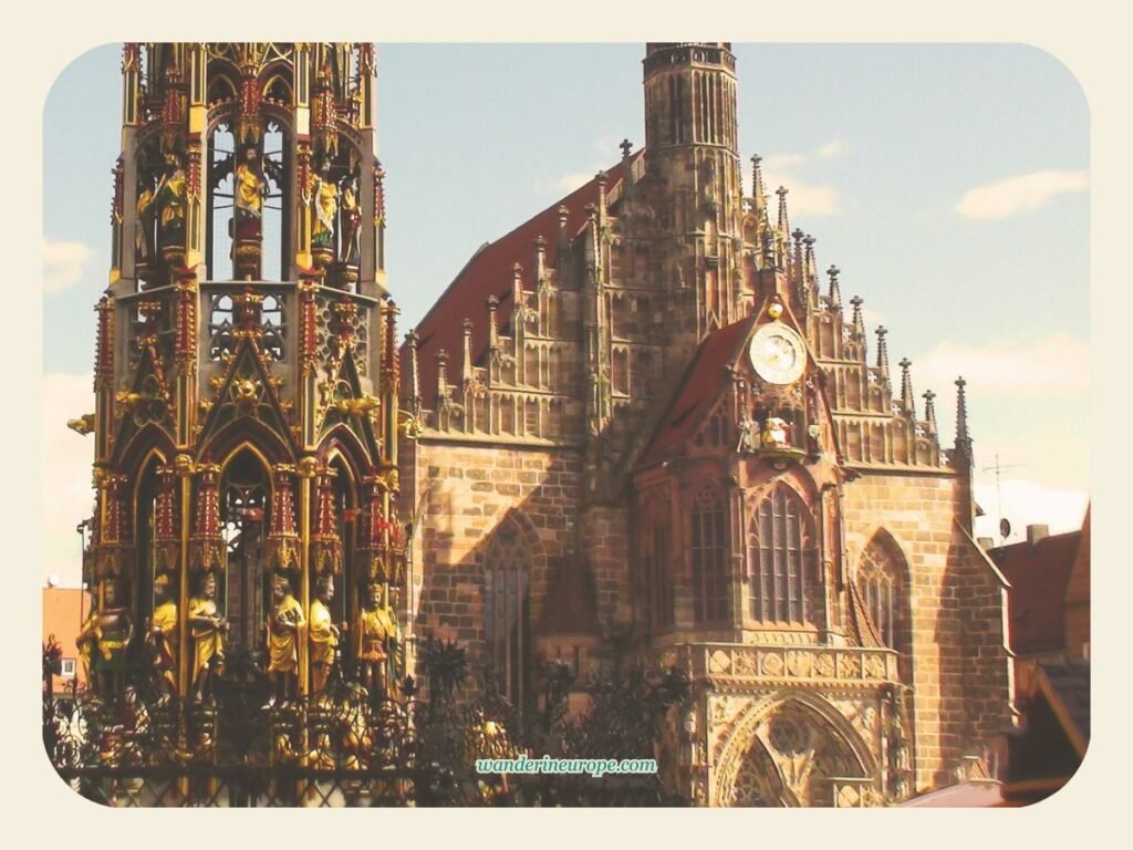 Frauenkirche, a beautiful church in Nuremberg, Germany