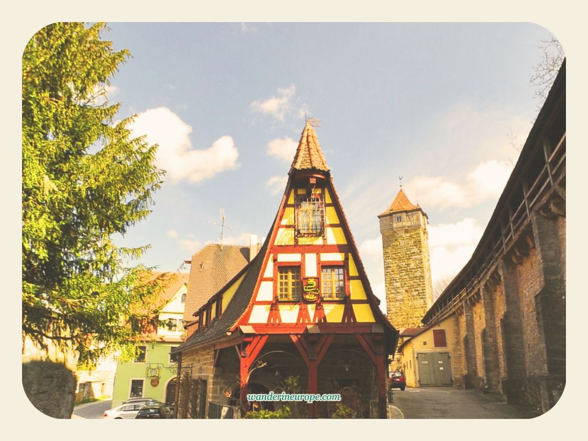 Franconia 44 Gerlachschmiede and Rödertor in Rothenburg Ob Der Tauber, Germany