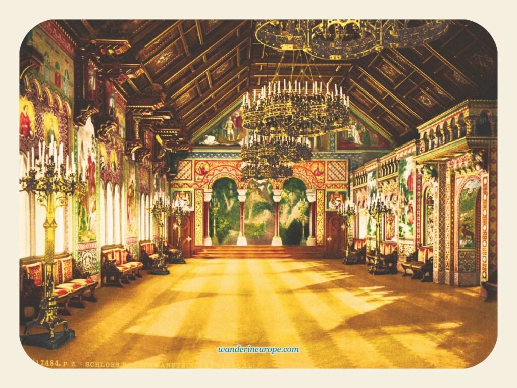 A Quick Summary: Neuschwanstein Castle Tour Expectations 7 Hall of Singers, Neuschwanstein Castle, Schwangau, Germany