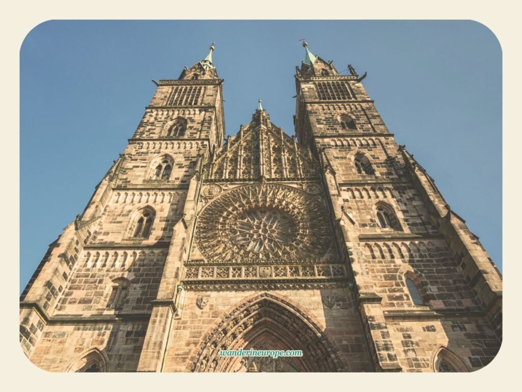 Lorenzkirche, a beautiful church in Nuremberg, Germany