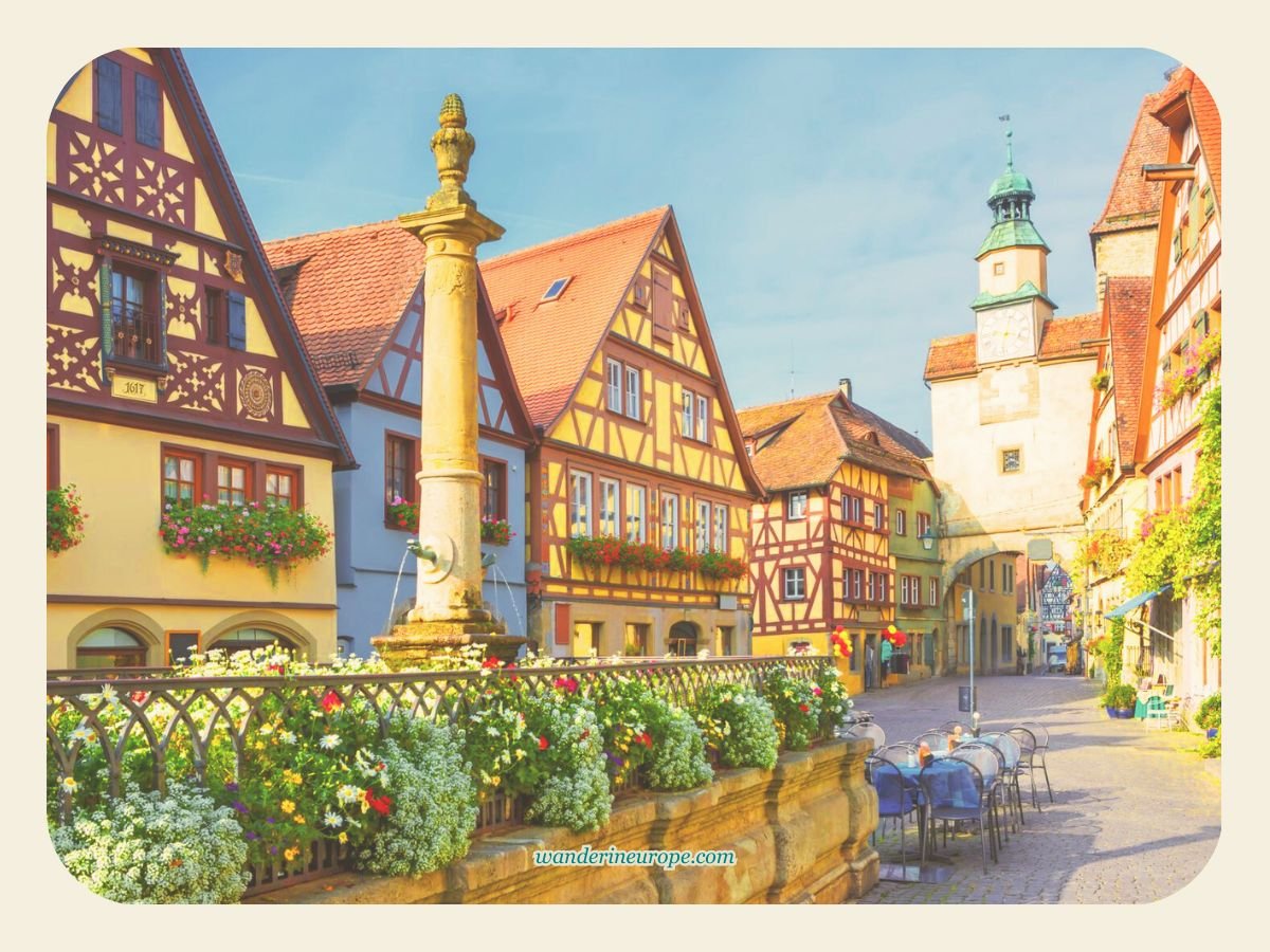 Franconia 46 Markusturm & Röderbrunnen, Rothenburg ob der Tauber, Germany