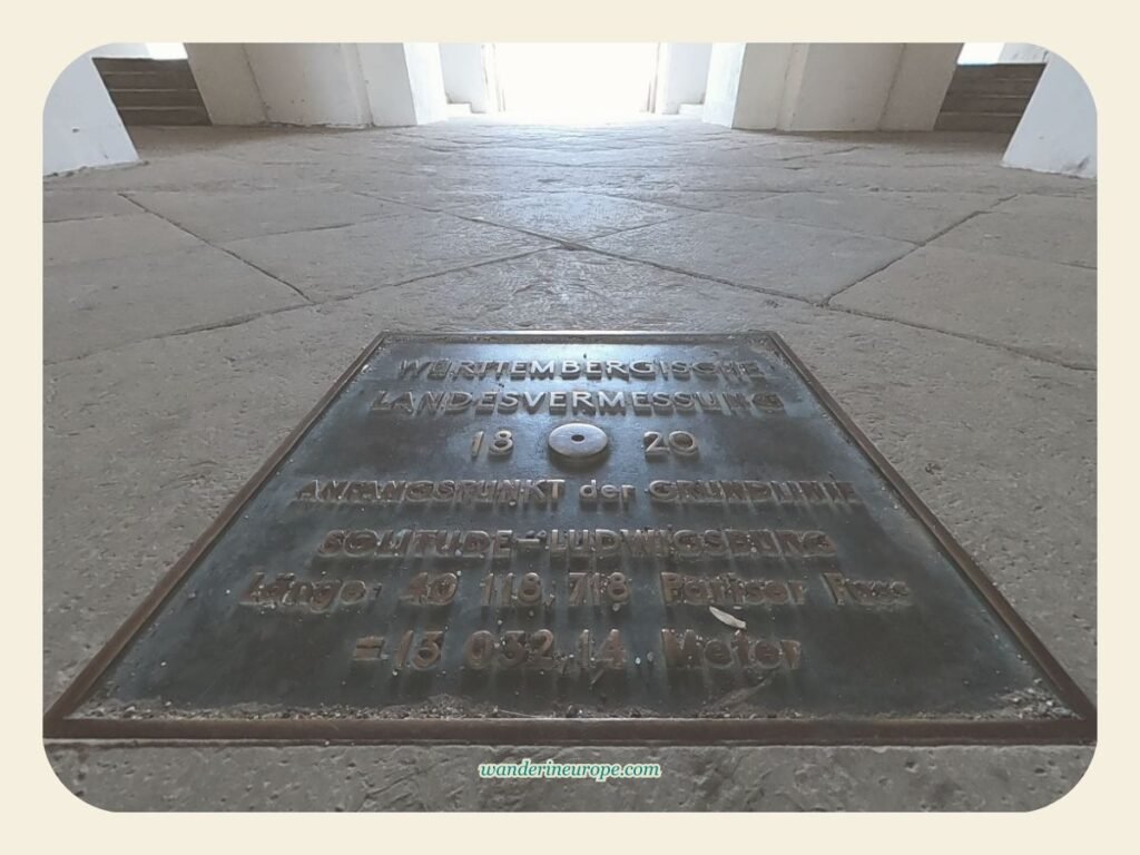 Visit Schloss Solitude: Stuttgart’s Most Picturesque Spot 11 Metal landmark of Castle Solitude, Stuttgart, Germany