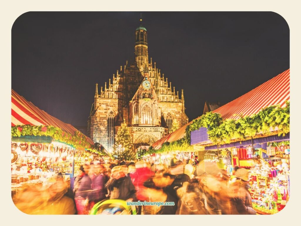 When to Visit Nuremberg: Best Seasons and Events to Consider 3 Nuremberg Christmas Market with Frauenkirche in the backdrop, Nuremberg, Germany