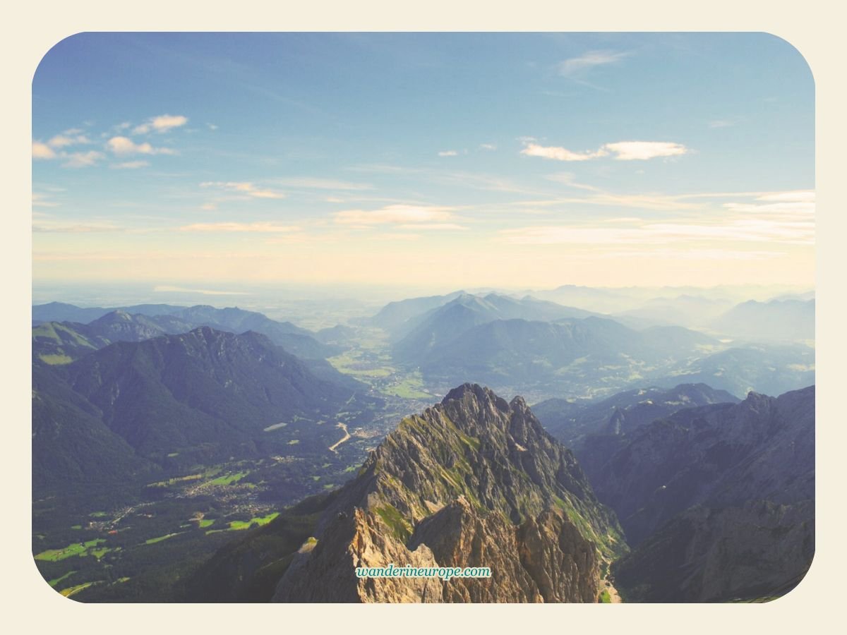 10 Stunning Bucket List Destinations in Southern Germany 28 Overlooking view of the town from Zugspitze near Garmisch-Partenkirchen, Germany