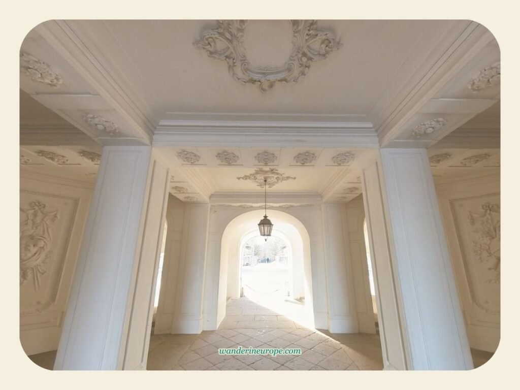 Visit Schloss Solitude: Stuttgart’s Most Picturesque Spot 10 Scene walking through the arch of Castle Solitude, Stuttgart, Germany