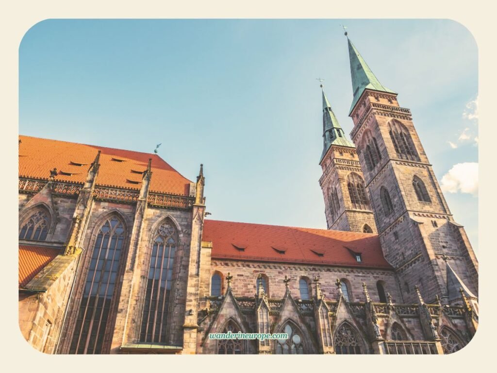 Sebalduskirche, a beautiful church in Nuremberg, Germany