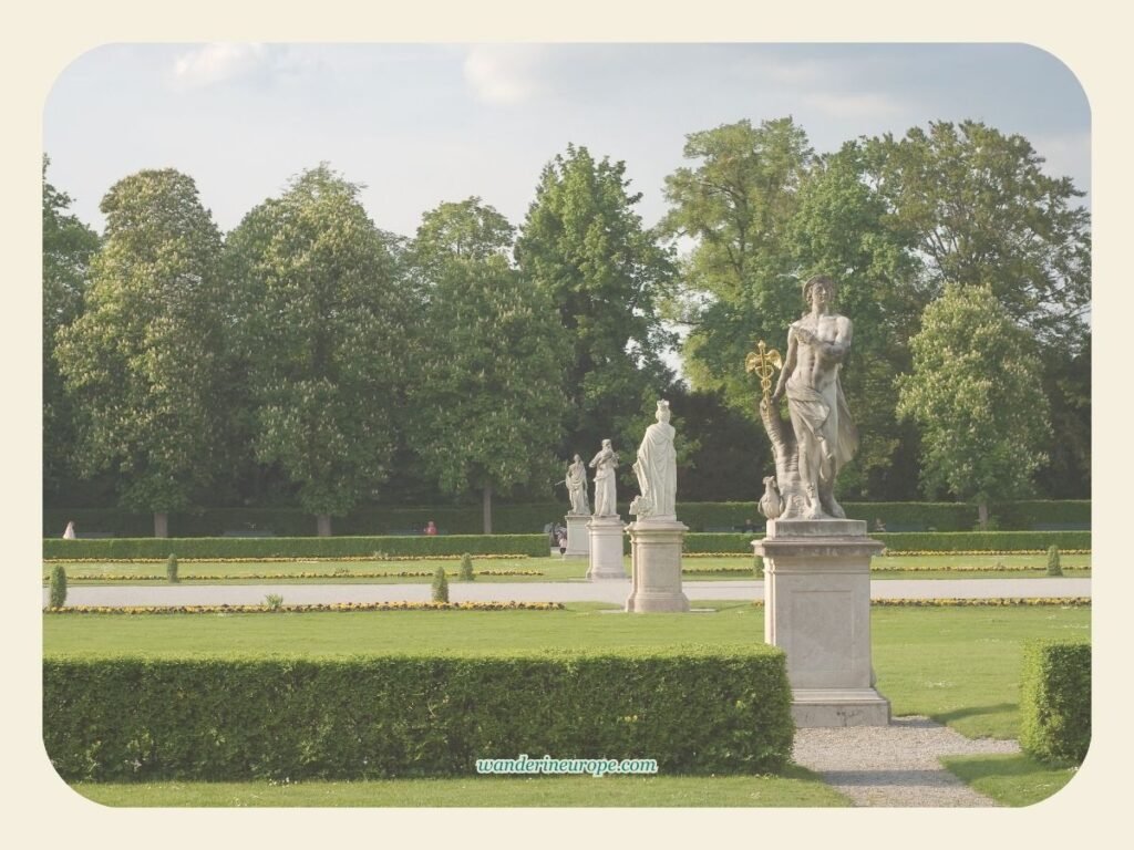 10 Beautiful Places in Munich for First-Timers and Explorers 83 Statues in the parterre of Nymphenburg Palace, Munich, Germany
