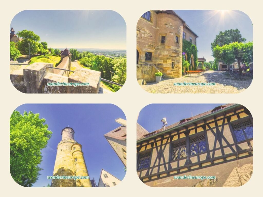 Explore Bamberg’s Scenic Castles and Magnificent Palaces 4 The bastion, courtyard, tower, and architecture of Altenburg Castle, Bamberg, Germany