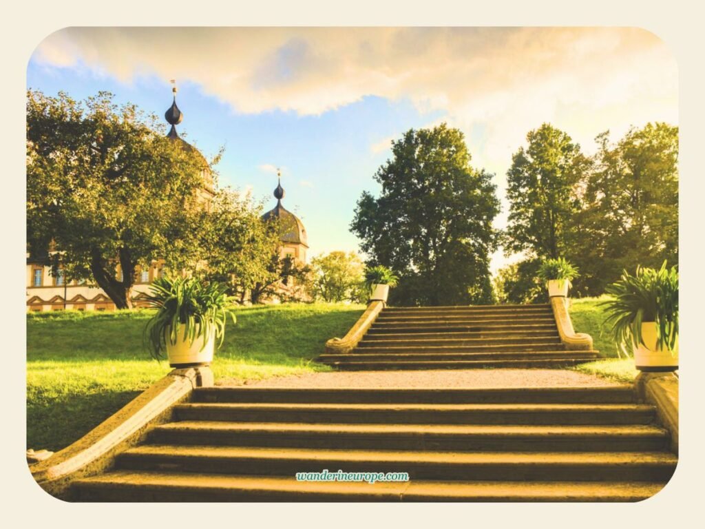 Explore Bamberg’s Scenic Castles and Magnificent Palaces 8 The beautiful garden of Seehof Palace, near Bamberg, Germany
