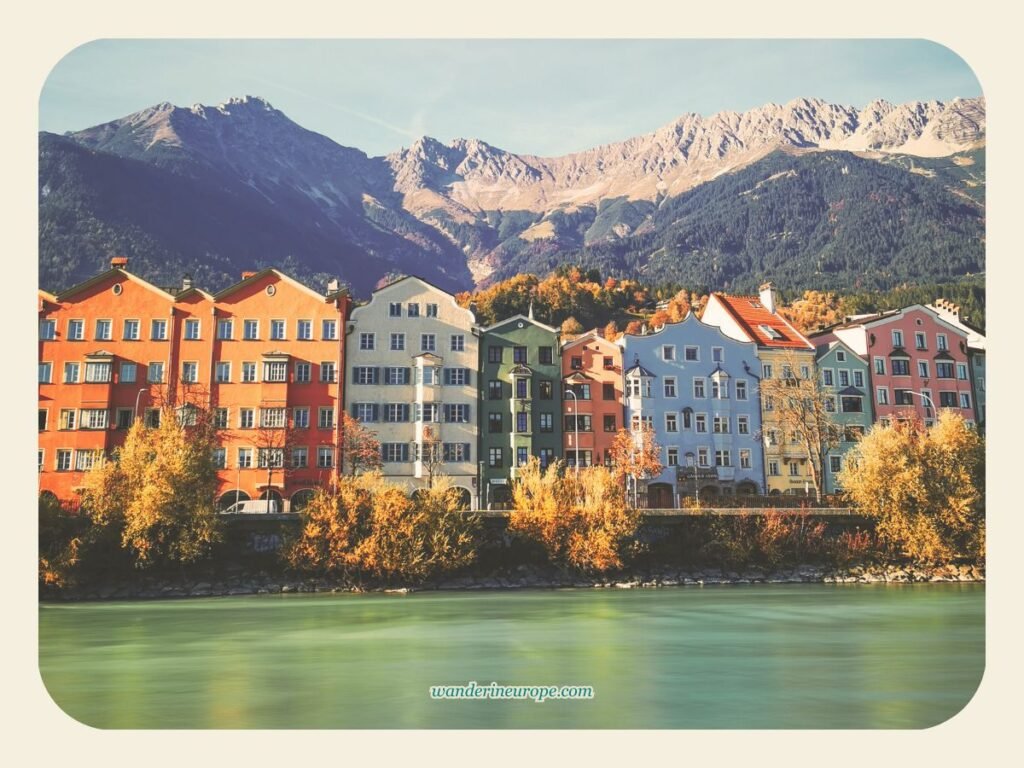 5 Nearest Day Trips from Garmisch-Partenkirchen to Try 18 The colorful houses of Innsbruck, a beautiful day trip from Garmisch-Partenkirchen, Germany