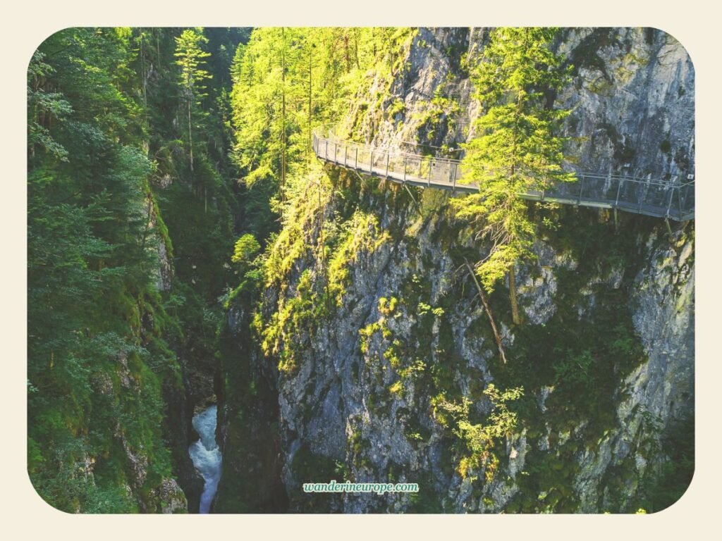 Your Guide to 10 Things to Do in Mittenwald, Bavarian Alps 41 The dizzying trail in the Leutasch Gorge near Mittenwald, Germany